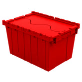 Red 21"x15"x12" Attached Lid Container by FarrellPack - DC211512RED