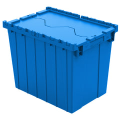 Blue 21"x15"x17" Attached Lid Container by FarrellPack - DC211517BLUE