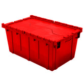 Red 27"x17"x12" Attached Lid Container by FarrellPack - DC271712RED