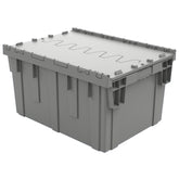 Grey 28"x21"x15" Attached Lid Container by FarrellPack - DC282015GREY