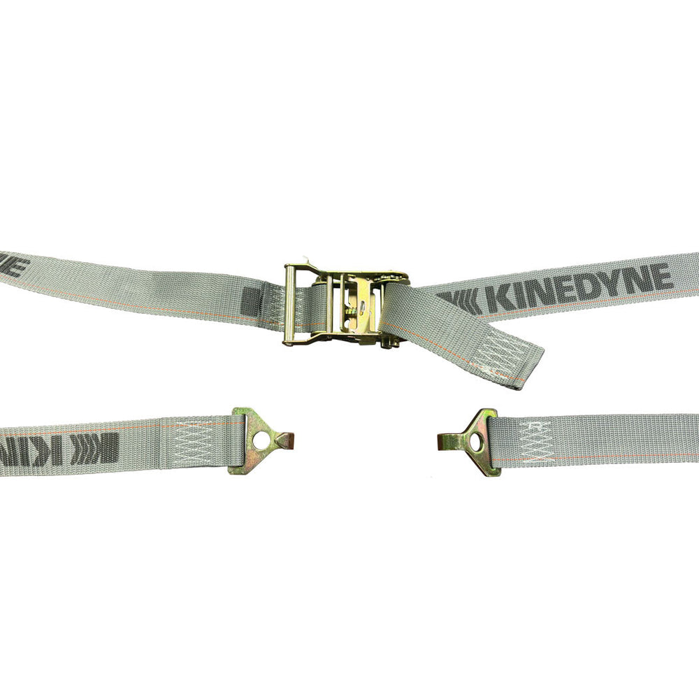 Kinedyne 2 inch by 16 foot Plate Trailer Hook Logistic Ratchet Strap by Kinedyne for industrial cargo securement