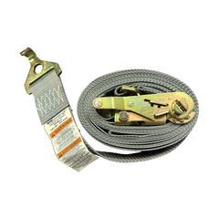 Kinedyne 2 inch by 16 foot Plate Trailer Hook Logistic Ratchet Strap by Kinedyne for industrial cargo securement