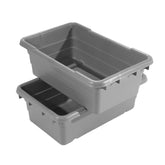 Jumbo Grey Lug Cross Stack & Nest Container 25"x16"x9" - JL2516096801000AK