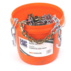 Kinedyne Grip Link 11 x 24.5 Dual-Triple Square Link Cross Tire Chains by Kinedyne, heavy-duty square-link traction chains for semi-trucks
