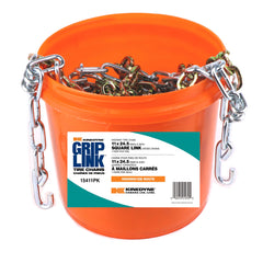 Kinedyne Grip Link 11 x 24.5 Single Square Link Cross Tire Chains by Kinedyne, highway tire chains for commercial trucks