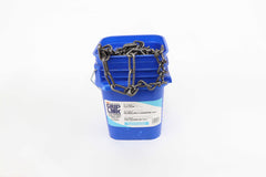 Kinedyne Grip Link Off-Road 7mm 11 x 22.5 Single Stud Cross Tire Chains for industrial truck tires, showing studded cross chain pattern