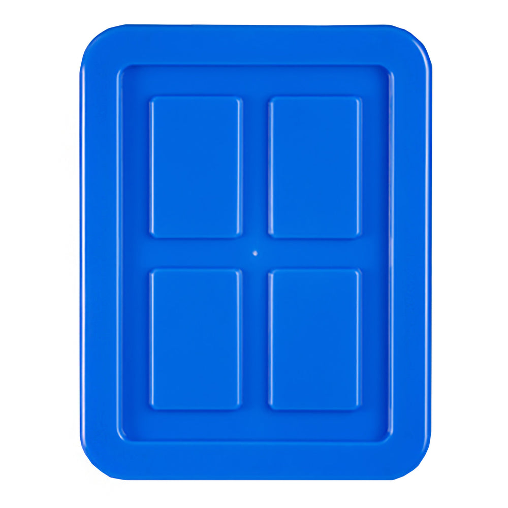 Blue Flat Storage Lid for 15.75" x 11.50" Recycling Containers by FarrellPack