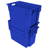 Blue 24"x16"x16" Solid Stack and Nest Container - SN2416160023000