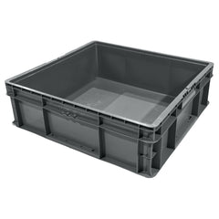 Grey 24" x 22" x 7" Straight Wall Container - SW242207F101000