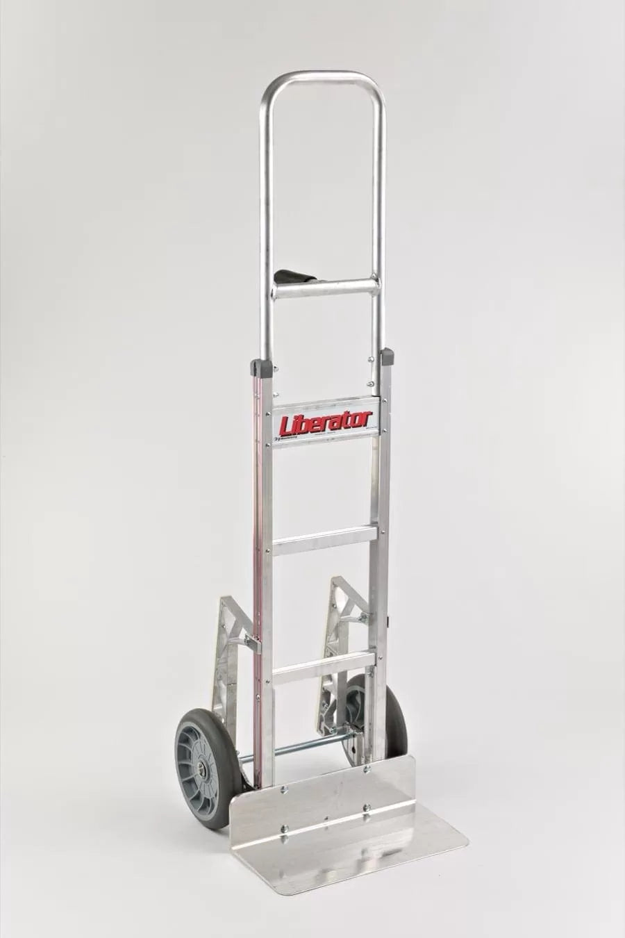 Single Pin Grip Hand Truck with Balloon Cushion Wheels and Stair Climber