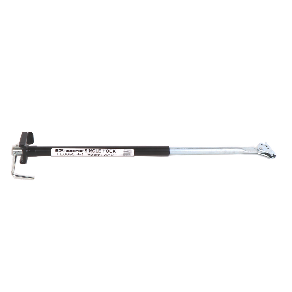 Kinedyne Half Head/Single Hook Cart Lock by Kinedyne for securing roller carts in trailers, steel construction with vinyl coating