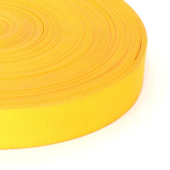 Bulk 1 3/4" Kinedyne Gold Polyester Web - FE165F roll for industrial cargo securement