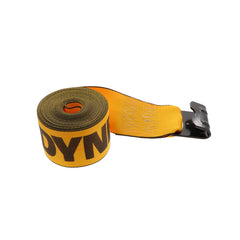 Kinedyne 4" by 30' Flat Hook Winch Strap showing 4-inch 30-foot webbing and Kinedyne 1021 flat hook