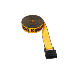 Kinedyne 2" by 30' Flat Hook Winch Strap showing 2-inch polyester webbing and Kinedyne flat hook, Kinedyne vendor