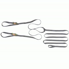 Kinedyne 1" by 15' Snap Hook Snowmobile and ATV Tow Strap by Kinedyne showing polyester webbing, soft loop, and snap hook fittings