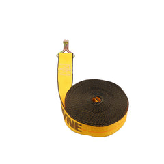 Kinedyne 2" by 30' Wire Hook Winch Strap by Kinedyne for industrial cargo securement, 1,670 lb working load limit