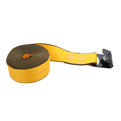 Kinedyne 3" by 30' Flat Hook Winch Strap showing 3-inch polyester webbing and Kinedyne flat hook end fitting