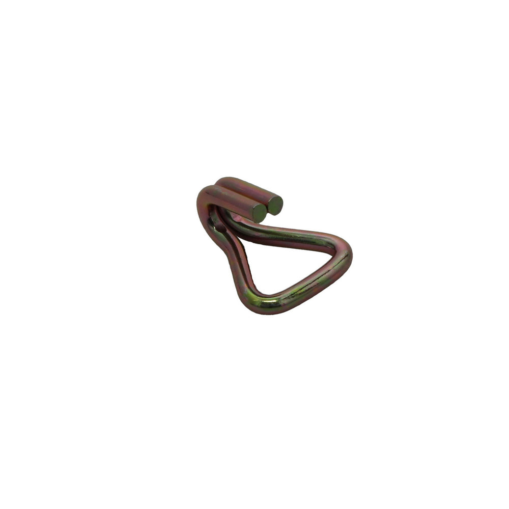 Kinedyne 1" Heavy-Duty Narrow Wire Hook by Kinedyne for industrial tie-down and cargo restraint, zinc plated carbon steel