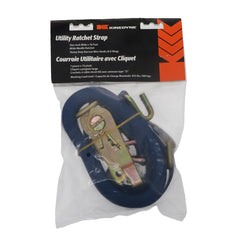 Kinedyne 1" by 16' Heavy-Duty Wire Hook & D-Ring Ratchet Utility Strap by Kinedyne, industrial tie-down strap