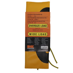 Kinedyne 14" by 72" Reversible "Wide Load" and "Oversize Load" Banner for truck and trailer use by Kinedyne