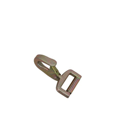 Kinedyne 2" Forged Twisted Snap Hook by Kinedyne, zinc-plated forged snap hook for 2-inch webbing, industrial tie-down