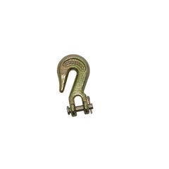 Kinedyne 1/4" Transport Grade 70 Clevis Grab Hook used for industrial chain assemblies and cargo securement