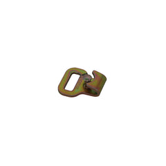 Kinedyne 1" Flat Hook w/ Keeper industrial tie-down hook by Kinedyne for 1-inch webbing, heat-treated carbon steel, spring keeper