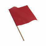 Kinedyne 18" by 18" Heavy-Duty Mesh Vinyl Warning Flag on 30" Dowel by Kinedyne for oversized load marking, safety, and transport
