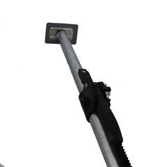Kinedyne 90" - 105" Steel Saf-T-Lok Bar showing adjustable steel tube and pivoting rubber feet by Kinedyne