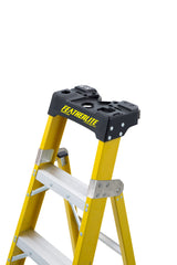FEATHERLITE FXS6910 10′ EXTRA-HEAVY DUTY FIBERGLASS CROSS STEP LADDER