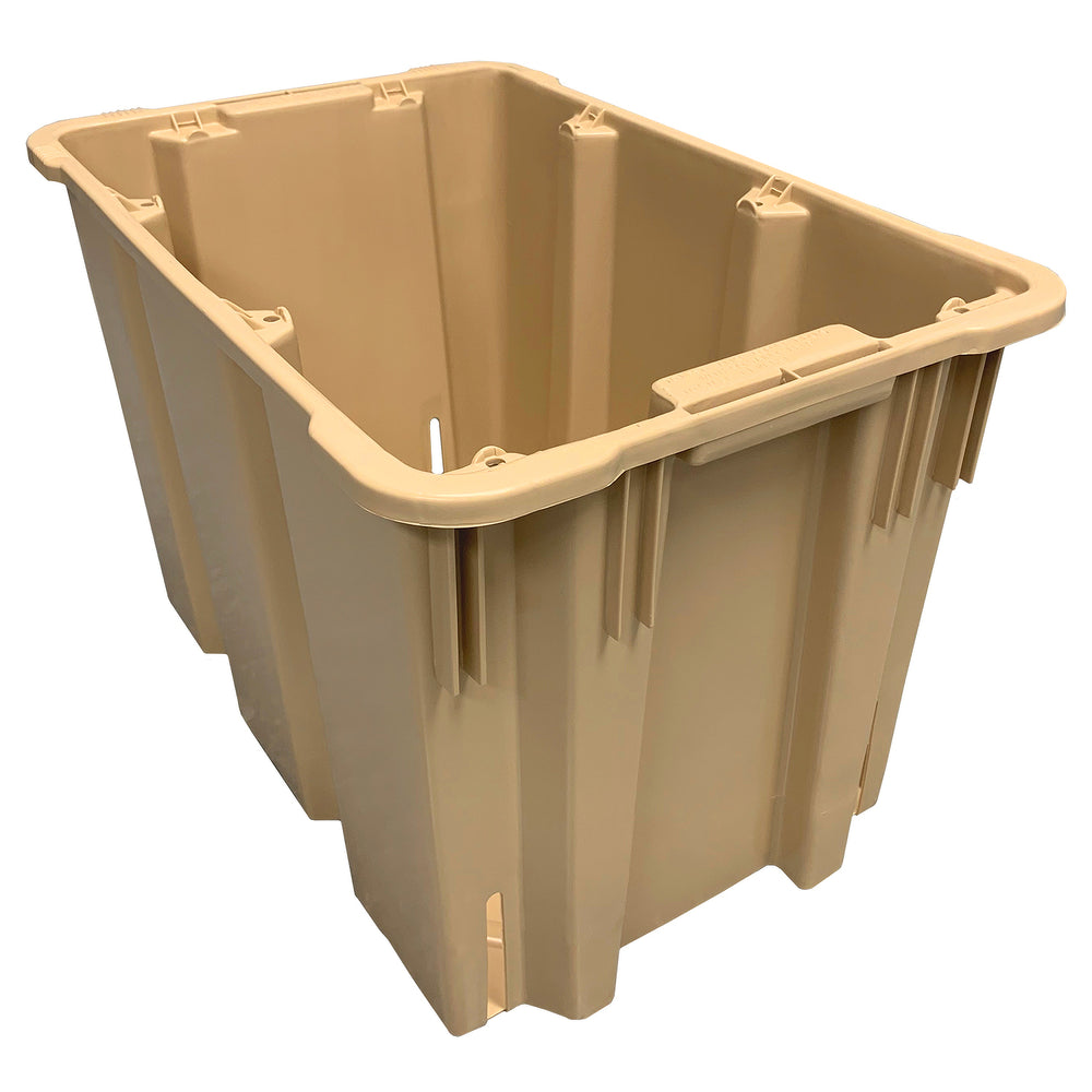 Beige 22" x 14-1/2" Stack and Nest Container by FarrellPack