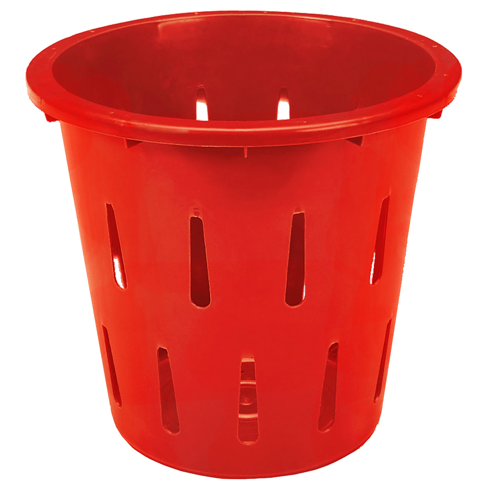 Red 12" Diameter x 13" Tall 1/2 Bushel Container - 007678RED