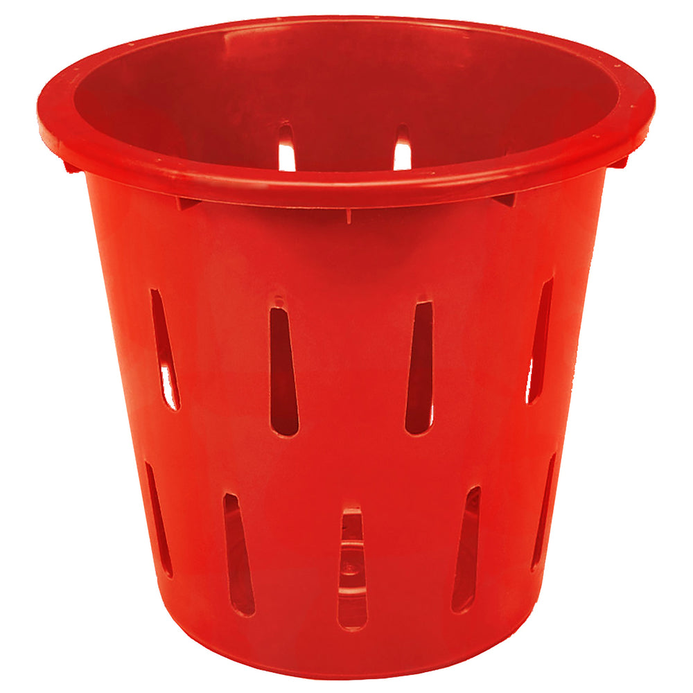Red 12" Diameter x 13" Tall 1/2 Bushel Container by FarrellPack
