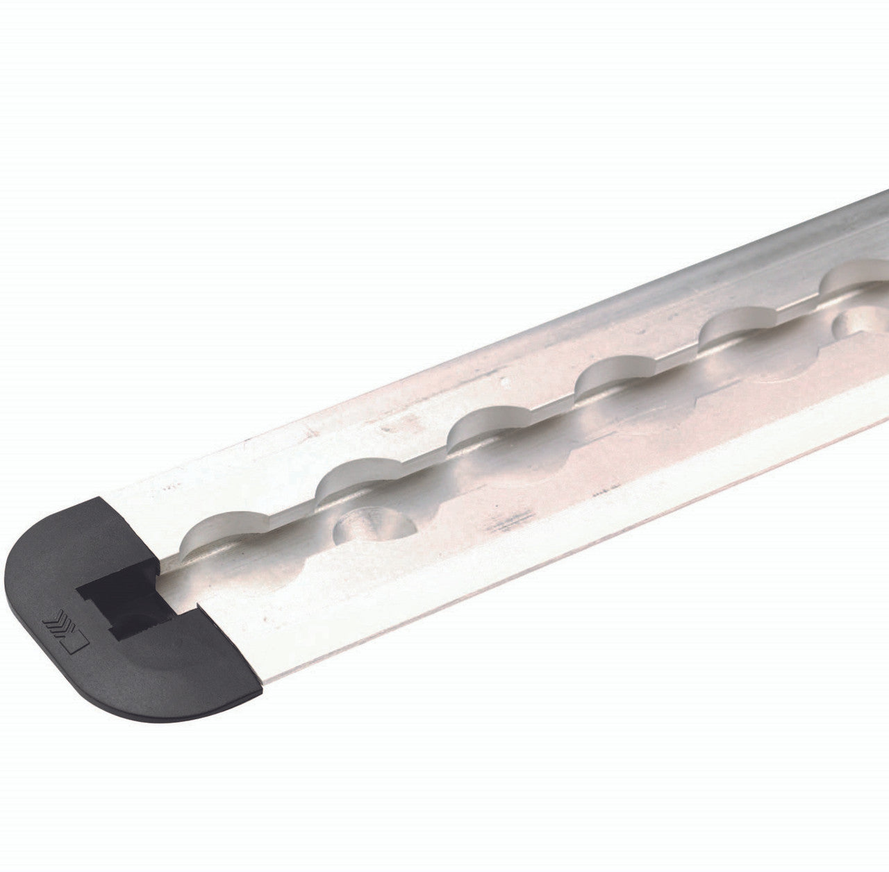 Kinedyne Pack of 4 Series L Flanged Track End Caps showing four protective plastic end caps for Series L tracks