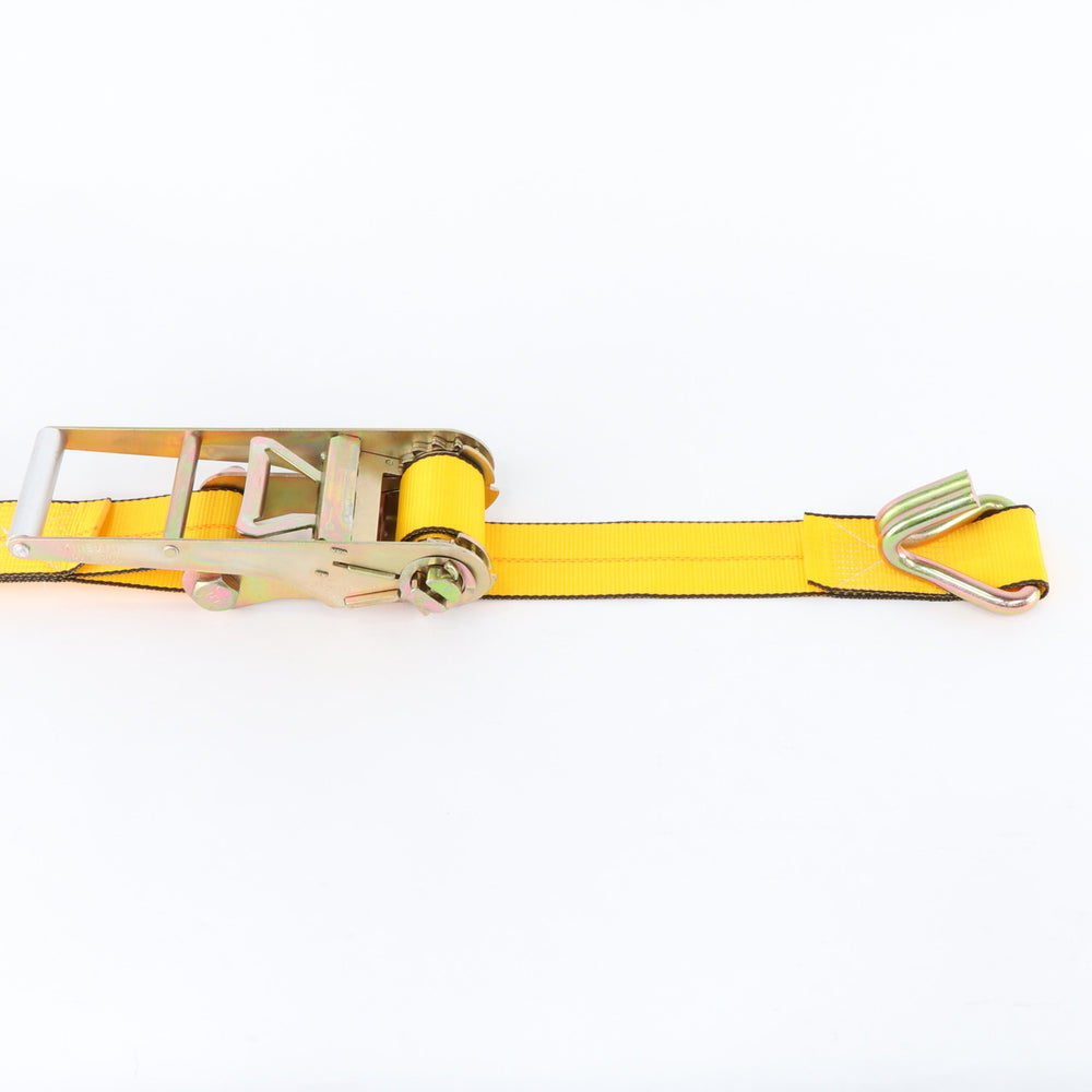 Kinedyne 3" by 30' Wire Hook Ratchet Strap by Kinedyne suitable for heavy-duty cargo securement, polyester webbing and wire hooks