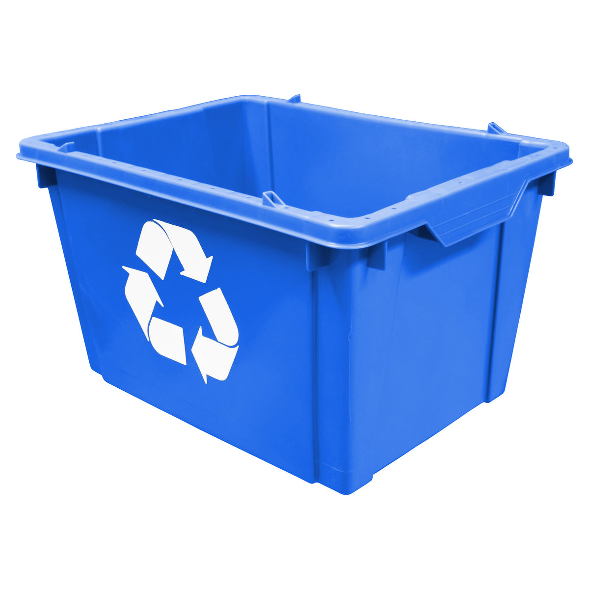 Blue 20" x 15" x 12" Mobius Loop Recycling Container - 075611MBBLUE
