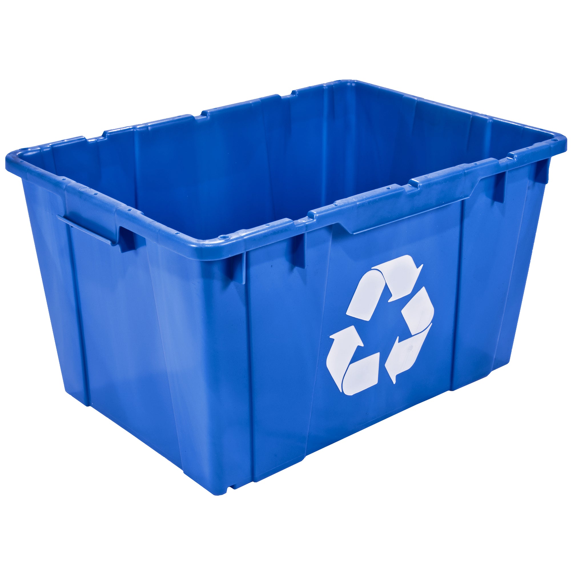 Blue 25" x 17" x 14" Mobius Loop Recycling Container - 075618MBBLUE