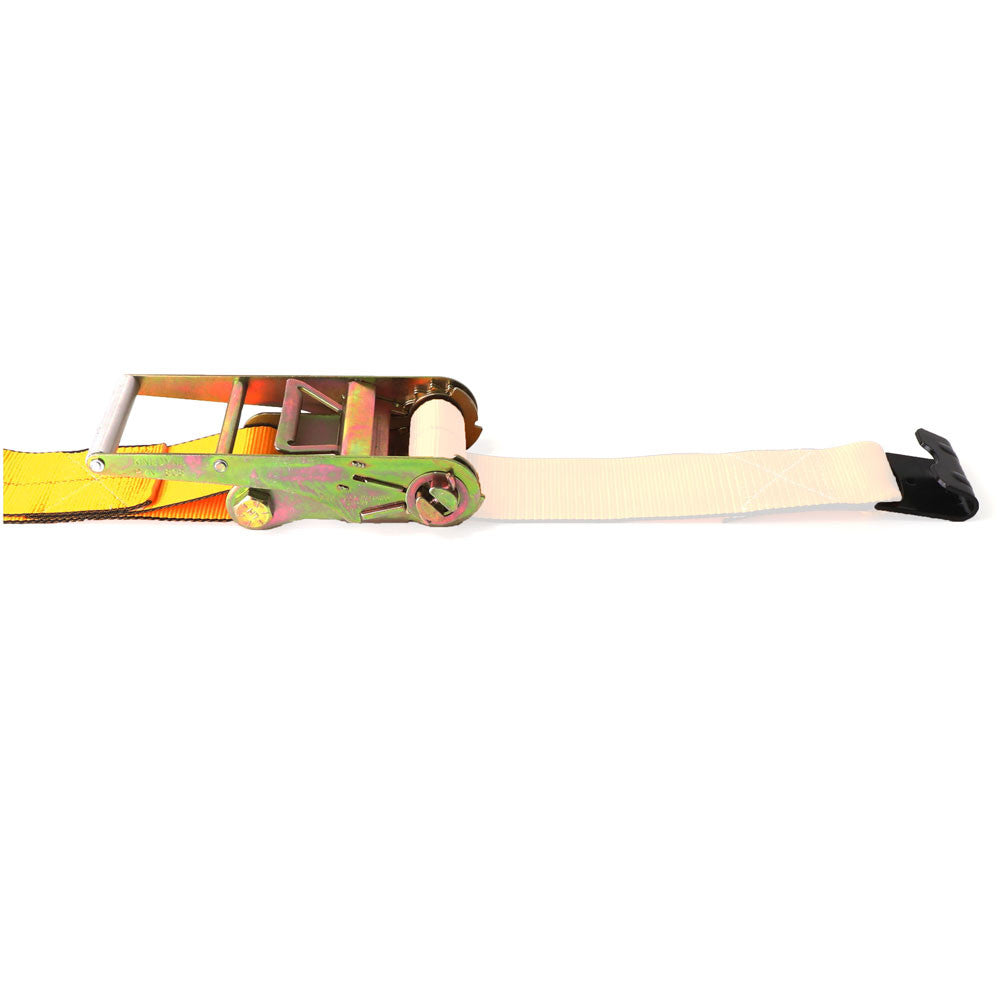 Kinedyne 4" Flat Hook Ratchet Strap Replacement Fixed End w/ Ratchet by Kinedyne, industrial 4-inch flat hook assembly