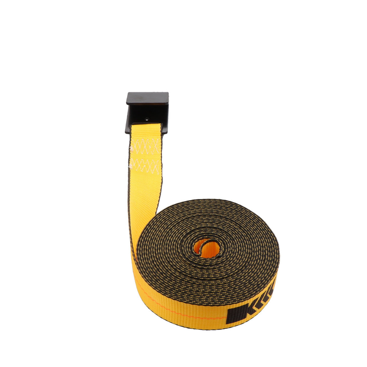 Kinedyne 4" by 40' Flat Hook Winch Strap by Kinedyne, heavy-duty 4-inch polyester webbing with 1021 flat hook
