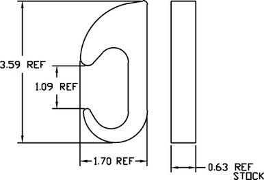 Kinedyne Weld-On Standard C Hook