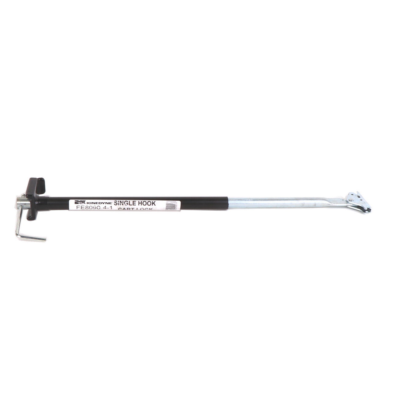 Kinedyne Half Head/Single Hook Cart Lock by Kinedyne for securing roller carts in trailers, steel construction with vinyl coating