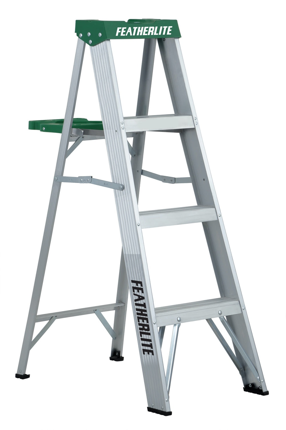 FEATHERLITE 2404 4′ MEDIUM DUTY ALUMINUM STEPLADDER