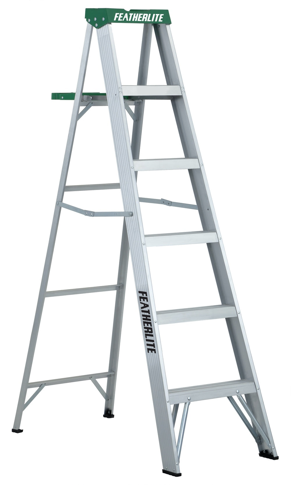 FEATHERLITE 2406 6′ MEDIUM DUTY ALUMINUM STEPLADDER