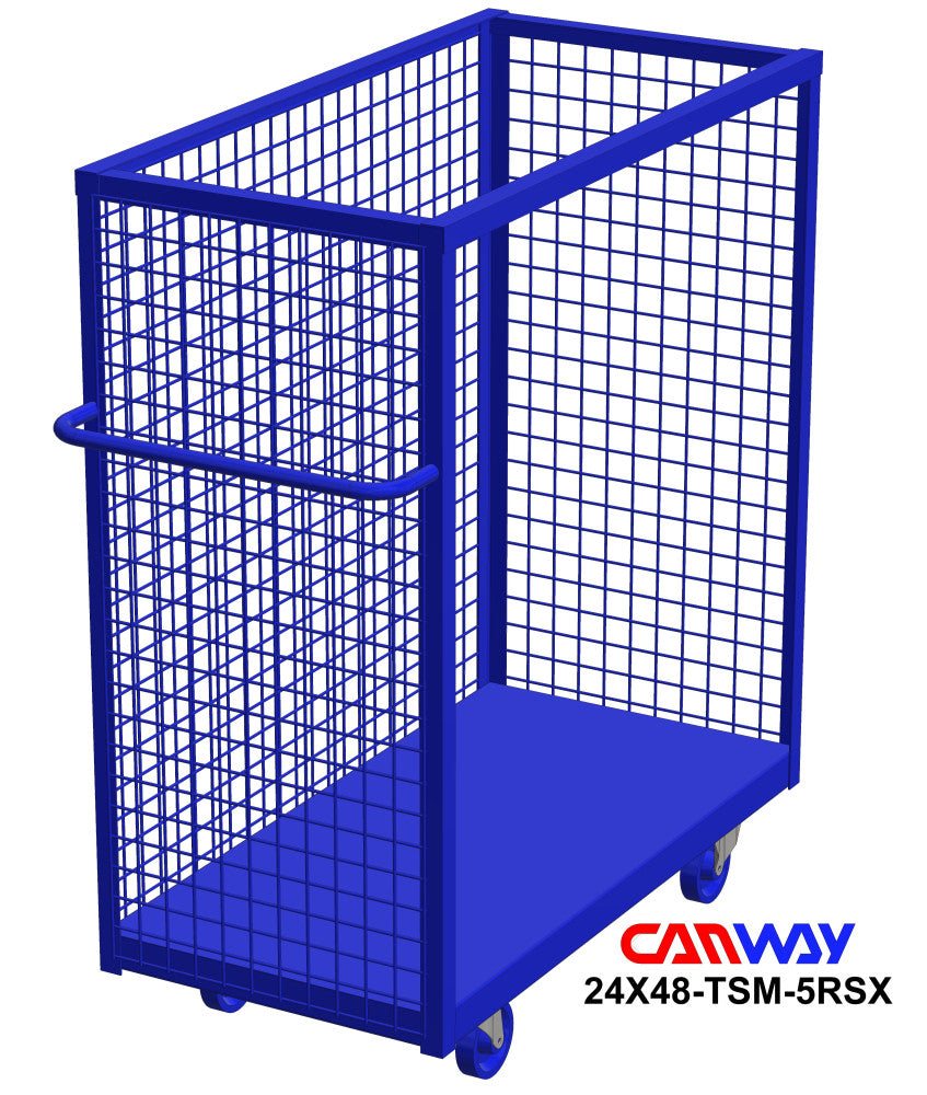 Three Sided Mesh Box Cart