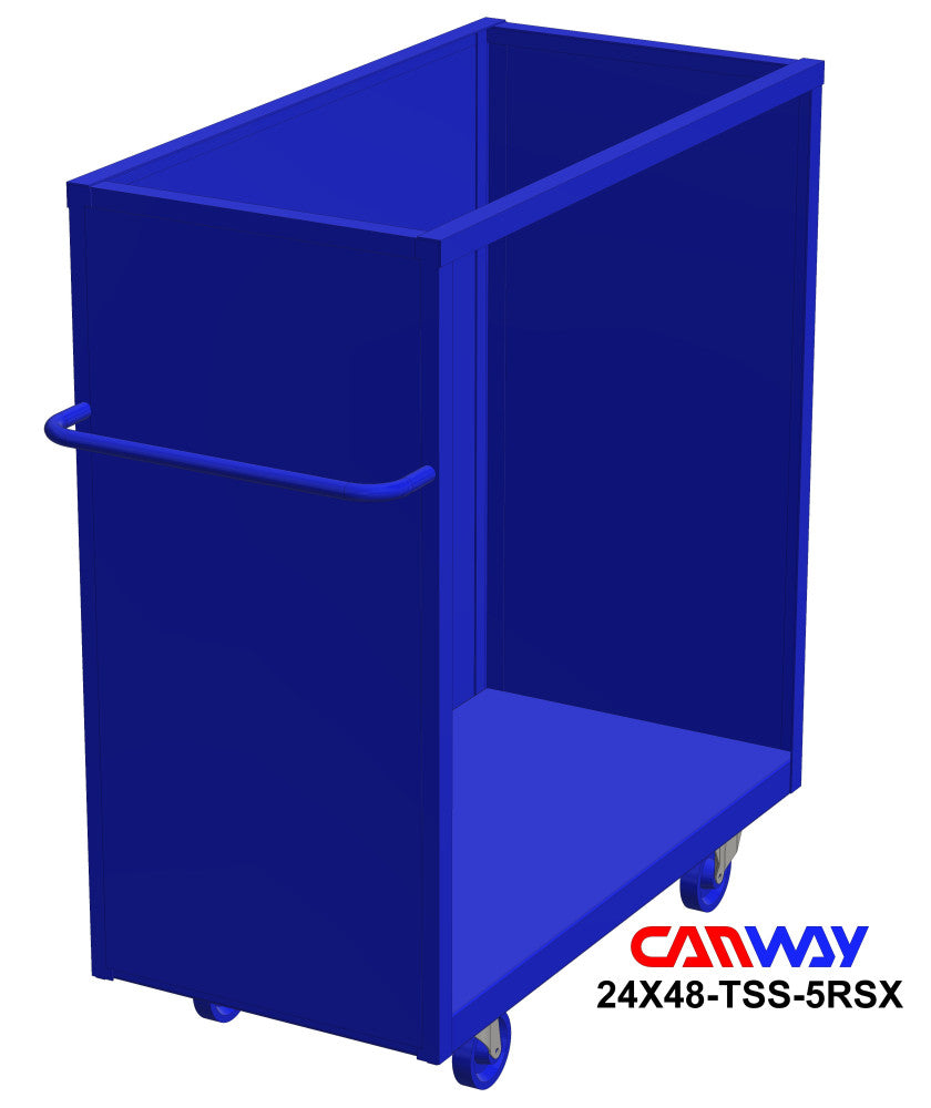 Three Sided Steel Box Cart