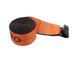 Kinedyne 4" by 27' K-FORCE Flat Hook Winch Strap by Kinedyne, heavy-duty 4-inch x 27-foot cargo tie-down