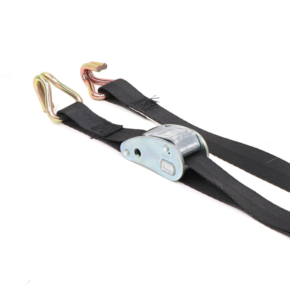 Kinedyne Adjustable 6-Point Cargo Pick-Up Truck Net by Kinedyne showing black 1010P webbing, cam buckles and wire hooks