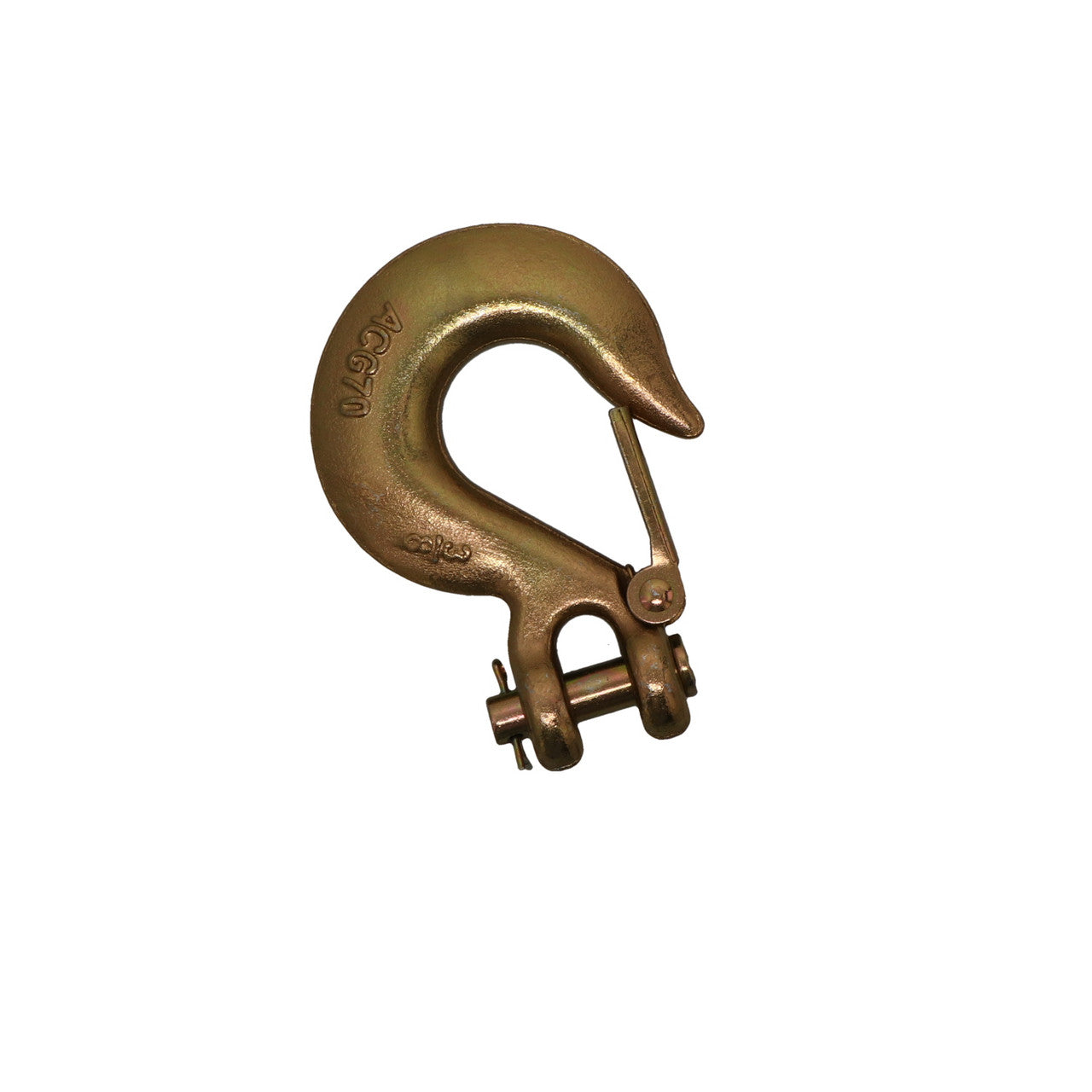 Kinedyne 3/8-inch Transport Grade 70 Slip Hook w/ Latch, forged alloy steel, zinc plated, 6,600 lb WLL