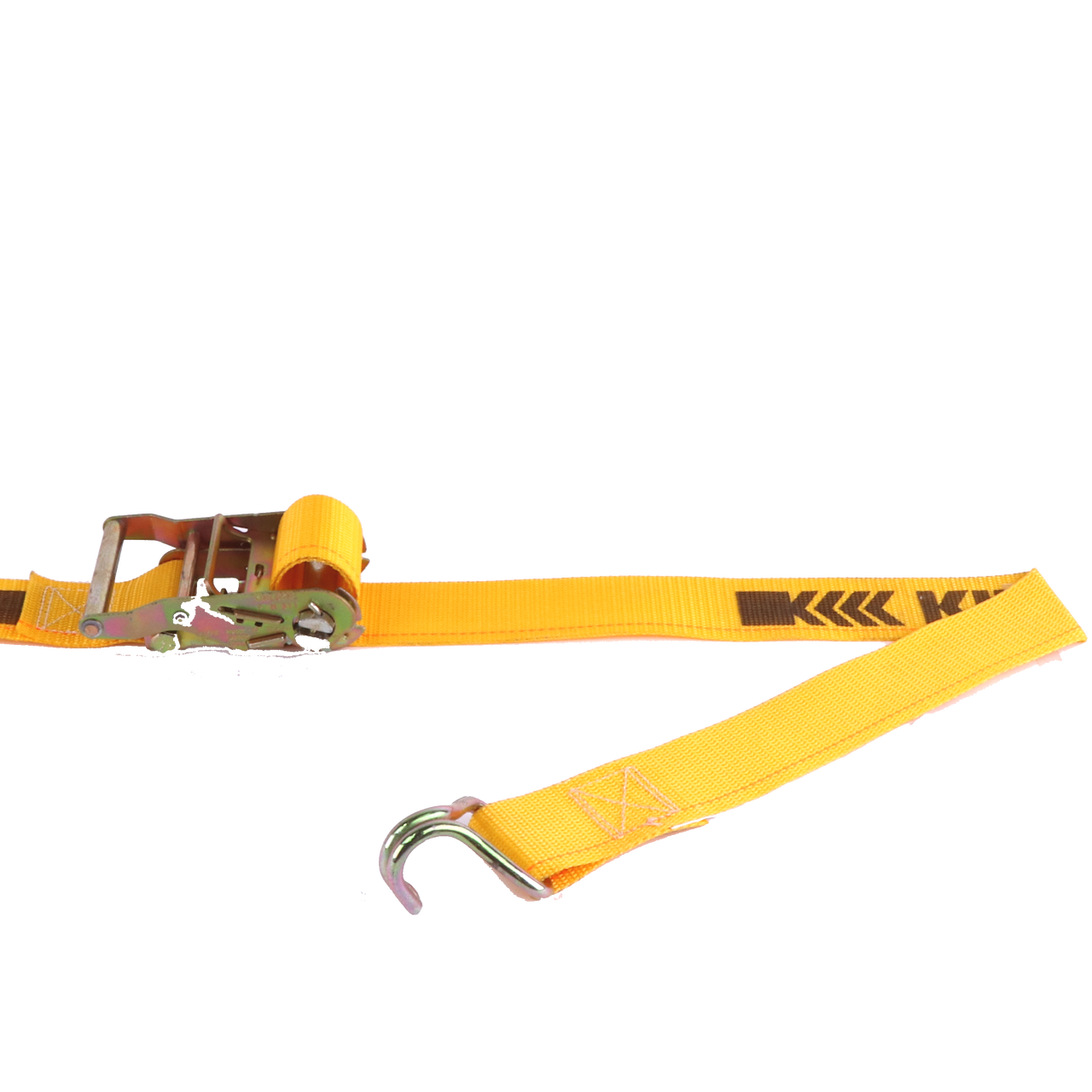 Kinedyne 2 inch by 12 foot Narrow Wire Hook Logistic Ratchet Strap by Kinedyne for industrial load securement