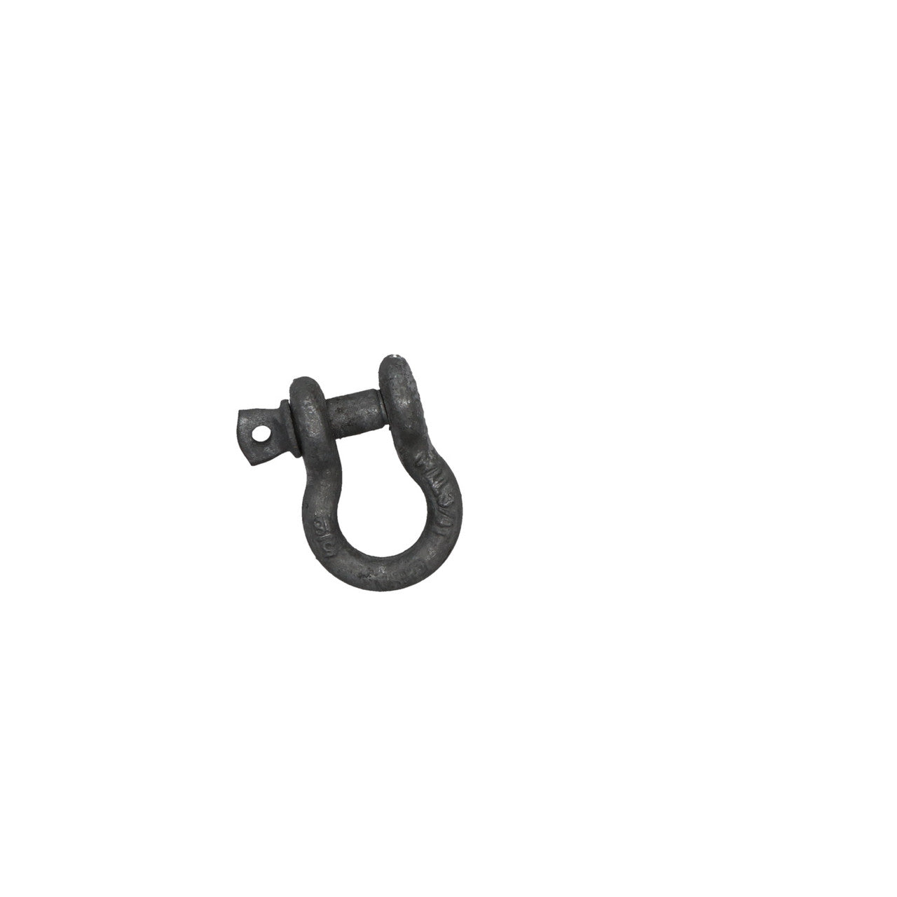 Kinedyne 5/16" Transport Grade 70 Anchor Shackle w/ Screw Pin showing forged carbon steel body and galvanized screw pin